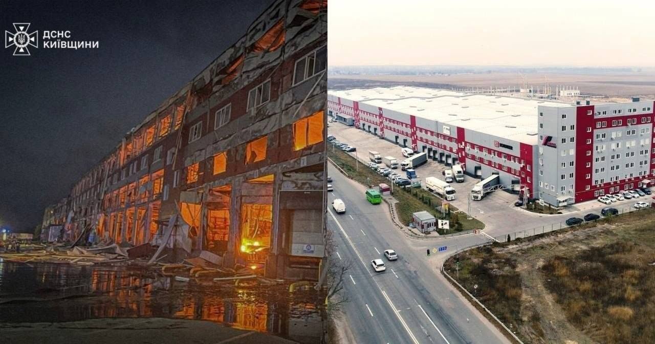 Massive Amtel Warehouse Complex Destroyed in Shelling Near Kyiv: 100,000 Square Meters of Logistics Infrastructure Lost