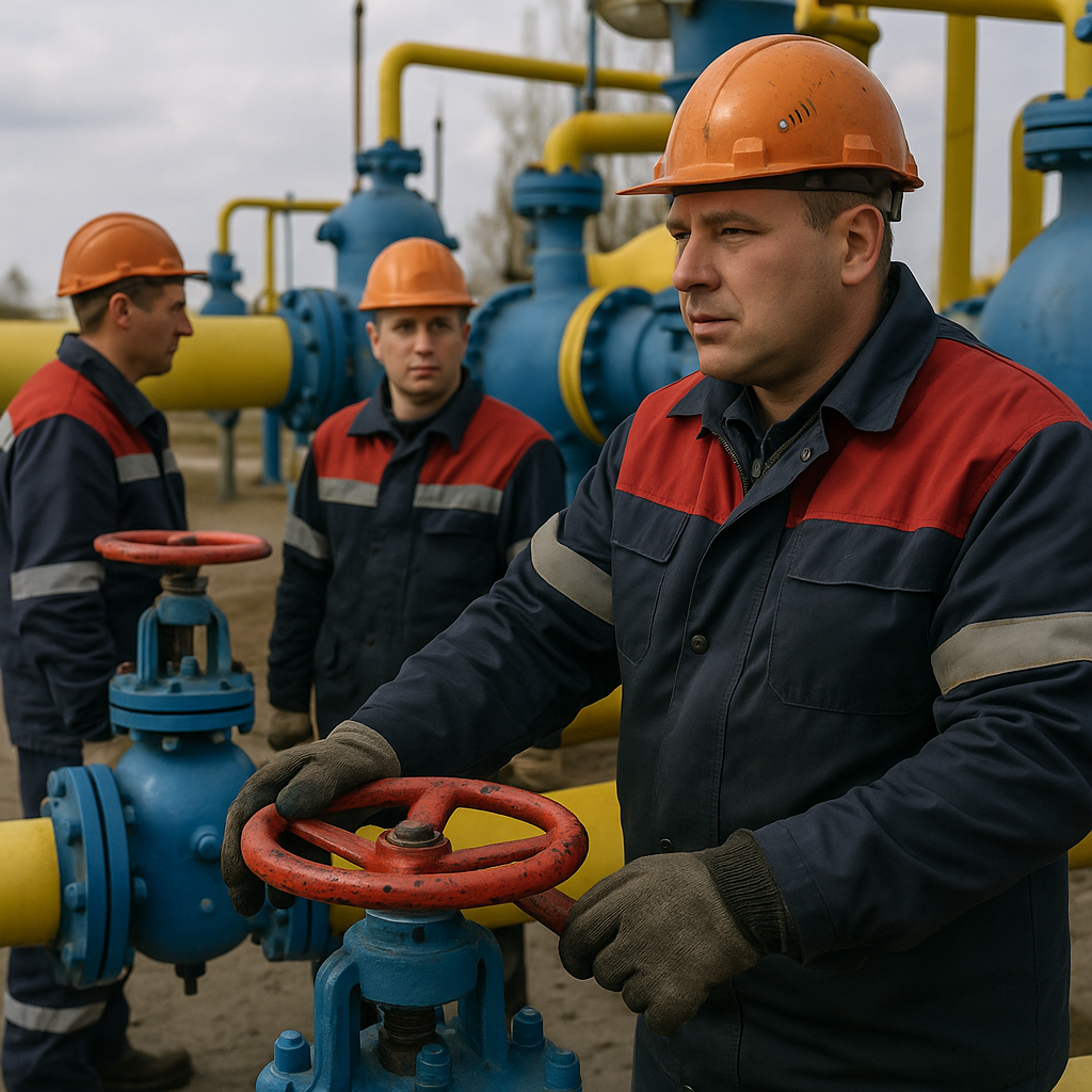 Ukrainian energy sector workers oil gas industry